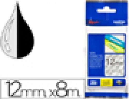 Fita brother tz-131 laminada transparente-preto 12mm x 8m , Brother , 26807 , 4977766684811